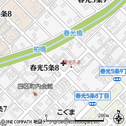 セブンイレブン旭川春光５条店周辺の地図