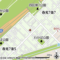 北海道旭川市春光７条周辺の地図