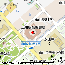 北海道銀行上川合同庁舎 ＡＴＭ周辺の地図
