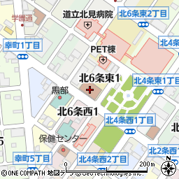 北見郵便局周辺の地図