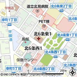 日本郵便北見郵便局周辺の地図
