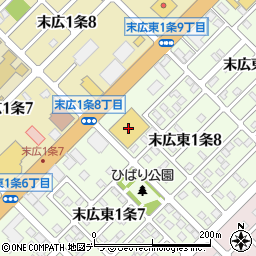 株式会社道北アークス　スーパーアークス末広東周辺の地図