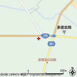 北海道新聞販売所　塩崎販売所周辺の地図
