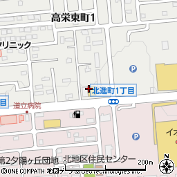 イオンバイク　北見店周辺の地図