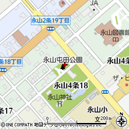 永山屯田公園周辺の地図