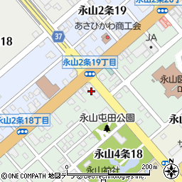 旭川信用金庫永山支店周辺の地図