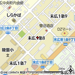 北海道旭川市末広１条周辺の地図
