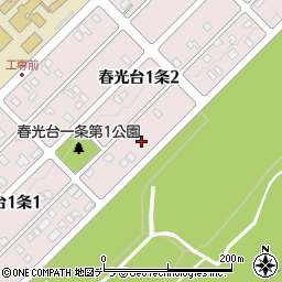 北海道旭川市春光台１条2丁目1周辺の地図