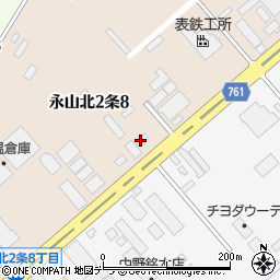 日本食研株式会社　旭川営業所周辺の地図