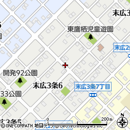 北海道旭川市末広３条周辺の地図