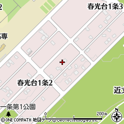 北海道旭川市春光台１条2丁目8周辺の地図