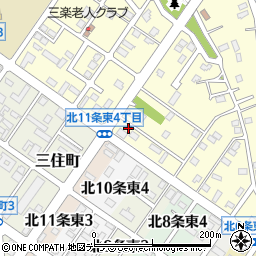 北海道北見市三楽町117周辺の地図