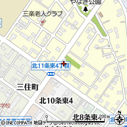 北海道北見市三楽町92周辺の地図