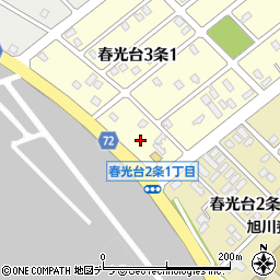 北海道旭川市春光台３条1丁目1周辺の地図
