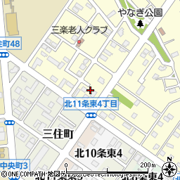 北海道北見市三楽町122-5周辺の地図