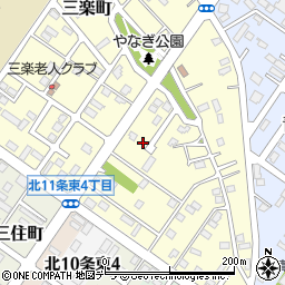 北海道北見市三楽町70-29周辺の地図