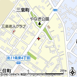 北海道北見市三楽町70-5周辺の地図