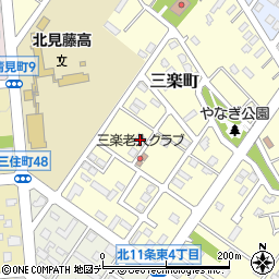 北海道北見市三楽町154-2周辺の地図