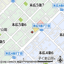 株式会社道北アークス　スーパーふじ末広５条店周辺の地図