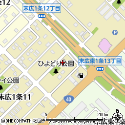 末広８区会館周辺の地図