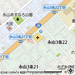 北海道銀行スーパーアークス永山中央店 ＡＴＭ周辺の地図