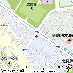 北海道北見市青葉町13-12周辺の地図