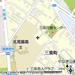 北海道北見市三楽町206-13周辺の地図