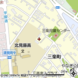 北海道北見市三楽町206-11周辺の地図