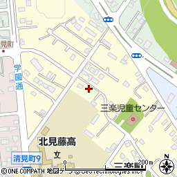 北海道北見市三楽町202-5周辺の地図