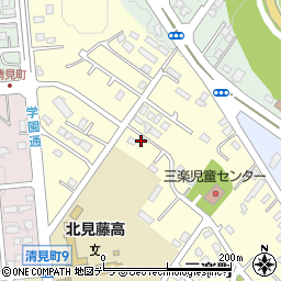 北海道北見市三楽町202-9周辺の地図