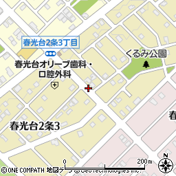 北海道旭川市春光台２条周辺の地図