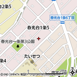北海道旭川市春光台１条5丁目1周辺の地図