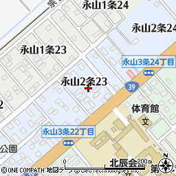 北海道旭川市永山２条23丁目2周辺の地図