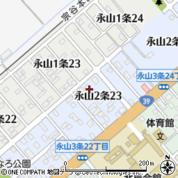北海道旭川市永山２条23丁目2-3周辺の地図