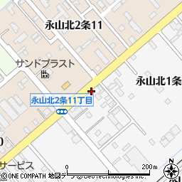 永山運送株式会社　車庫周辺の地図
