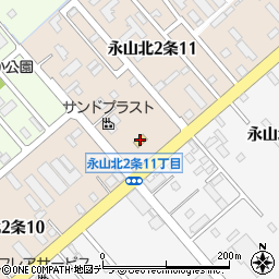 ローソン旭川永山北２条店周辺の地図