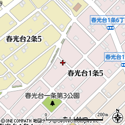 北海道旭川市春光台１条5丁目3周辺の地図