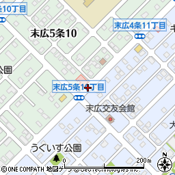 末広4条10周辺の地図