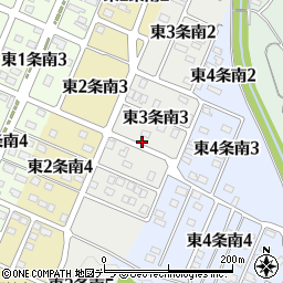 北海道美幌町（網走郡）東３条南周辺の地図