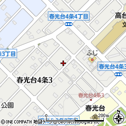 株式会社道北アークス　スーパーふじ春光台店周辺の地図