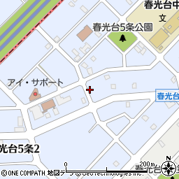 北海道旭川市春光台５条周辺の地図
