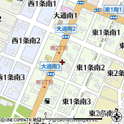 美幌南郵便局周辺の地図