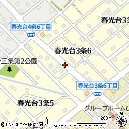 北海道旭川市春光台３条周辺の地図