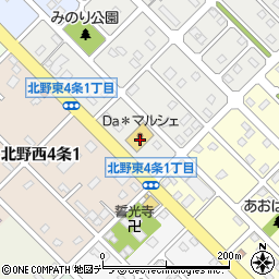 Ｄａマルシェ　北野店周辺の地図