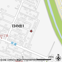 北海道網走郡美幌町日の出1丁目周辺の地図