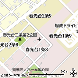 北海道旭川市春光台１条8丁目周辺の地図