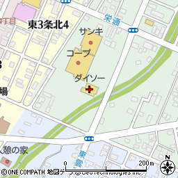 ダイソーコープ札幌美幌店周辺の地図