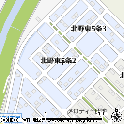 北海道鷹栖町（上川郡）北野東５条周辺の地図
