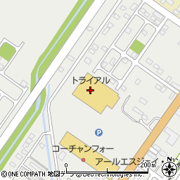 スーパーセンタートライアル北見並木店周辺の地図