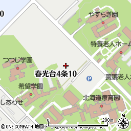 北海道旭川市春光台４条周辺の地図